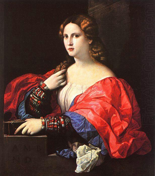 Palma Vecchio Portrait of a Woman china oil painting image